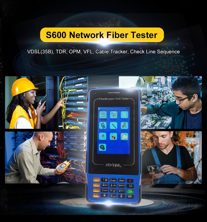 s600 fiber and copper multi tester 11