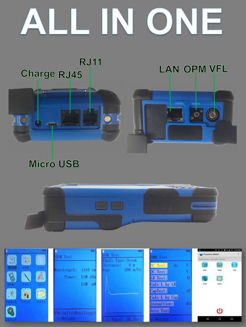 s600 fiber and copper multi tester 9